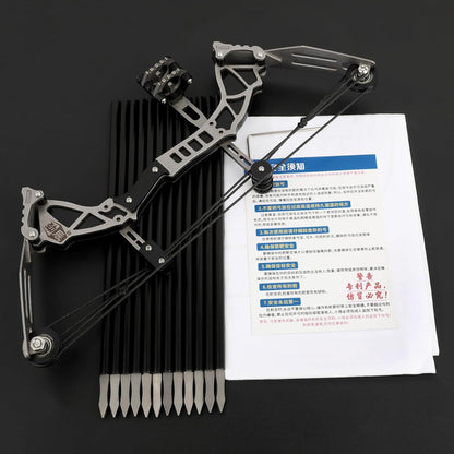 Mini Composite Archery Set Archery Bow Set Hunting Bow RH/LH with EVA Target Hunting Shooting Practice Archery Entertainment Fun