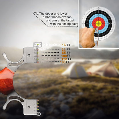 Fronde professionnelle d'extérieur solide pour la chasse, catapulte de vitesse en acier inoxydable