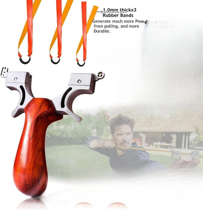 Fronde professionnelle d'extérieur solide pour la chasse, catapulte de vitesse en acier inoxydable