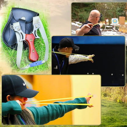 Fronde professionnelle d'extérieur solide pour la chasse, catapulte de vitesse en acier inoxydable