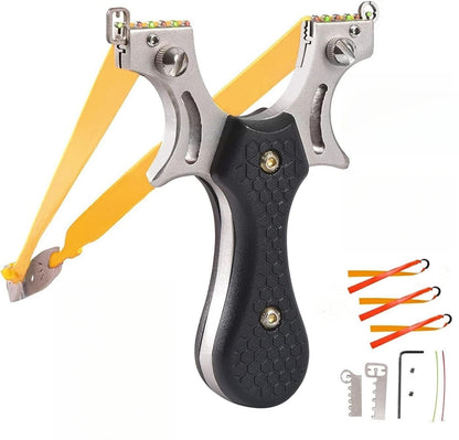 Fronde professionnelle d'extérieur solide pour la chasse, catapulte de vitesse en acier inoxydable