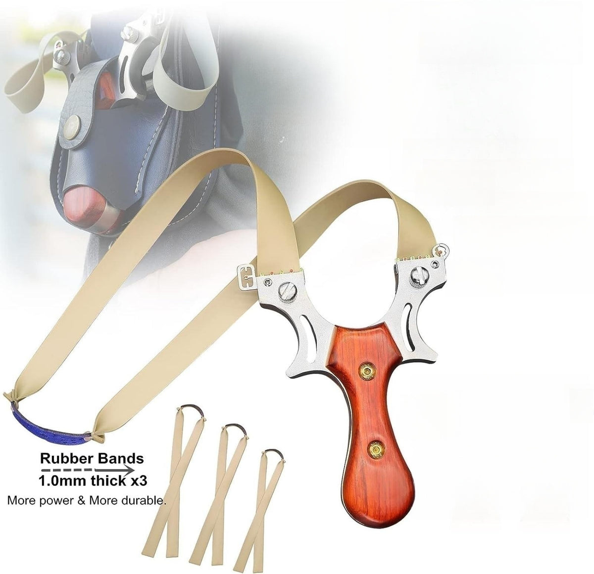 Fronde professionnelle d'extérieur solide pour la chasse, catapulte de vitesse en acier inoxydable