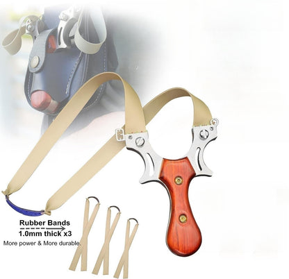 Fronde professionnelle d'extérieur solide pour la chasse, catapulte de vitesse en acier inoxydable