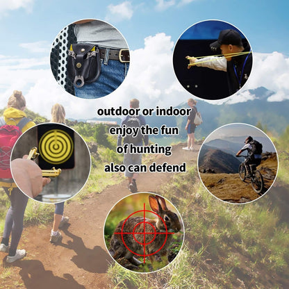A professional adult slingshot kit with a simple and durable slingshot